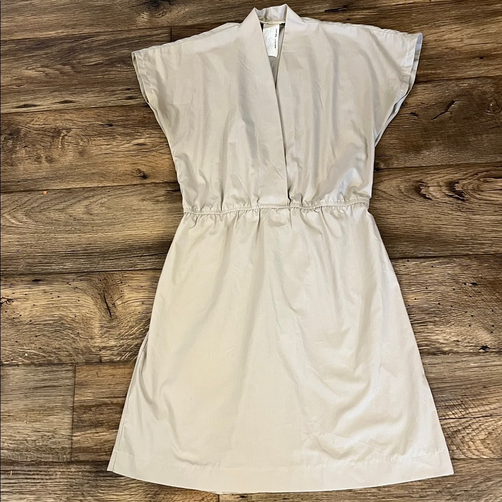 American apparel short dress size small beige color